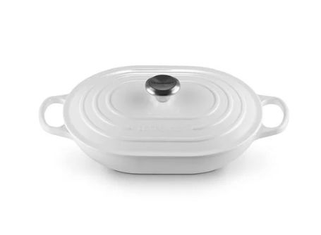 Signature Oval Baker 3 qt White