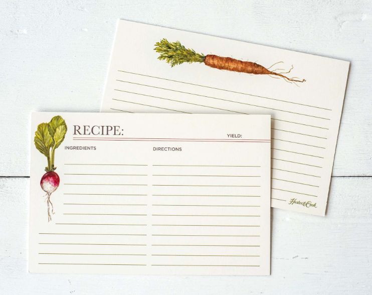Farmer's Market Recipe Card Pack of 12