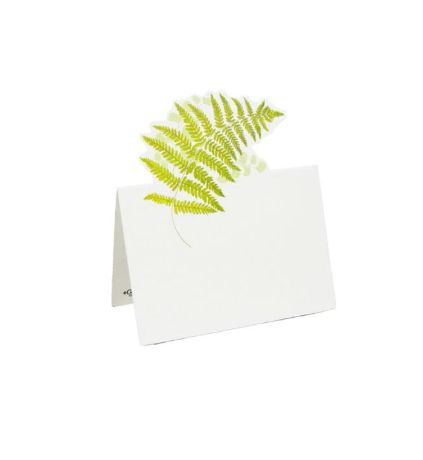 Die-Cut Place Cards - Fern Garden