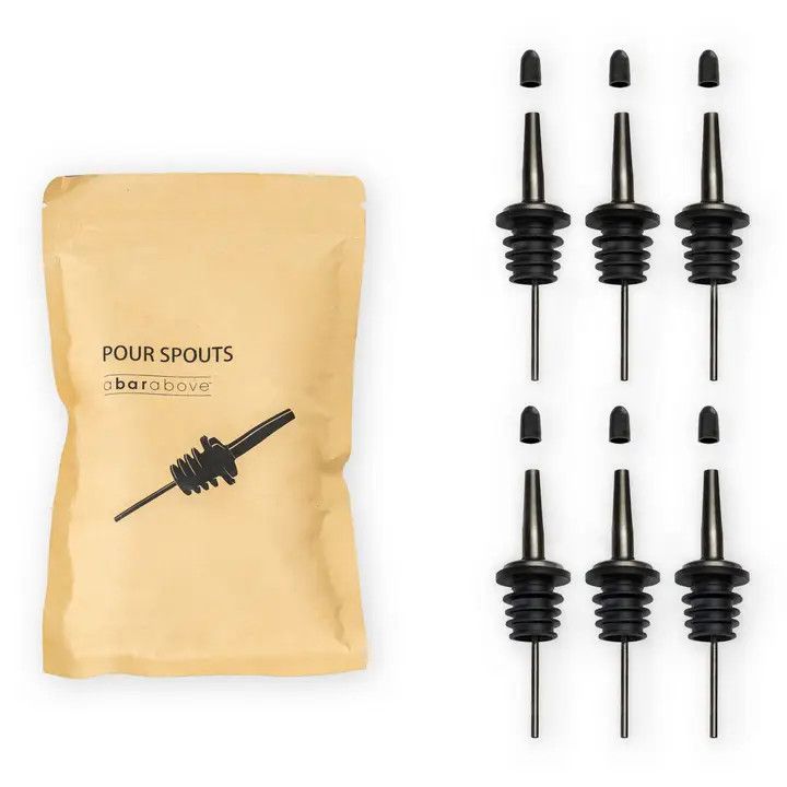 Black Pour Spout Set of 6