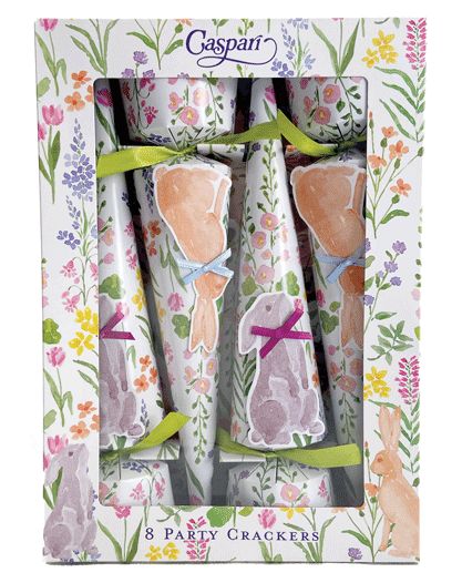 Bunny Field Party Cone Crackers - 8 Per Box
