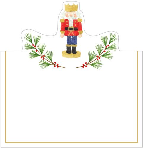 Little Nutcracker Foil Place Cards - 8 Per Package