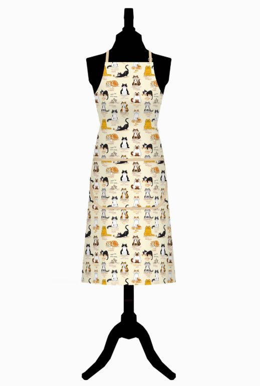 When the Cat's Away Cotton Apron