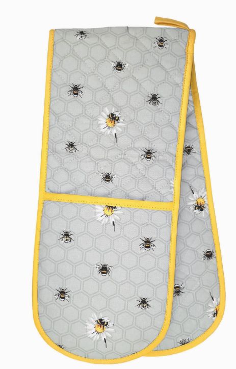 Bee Happy Double Oven Glove