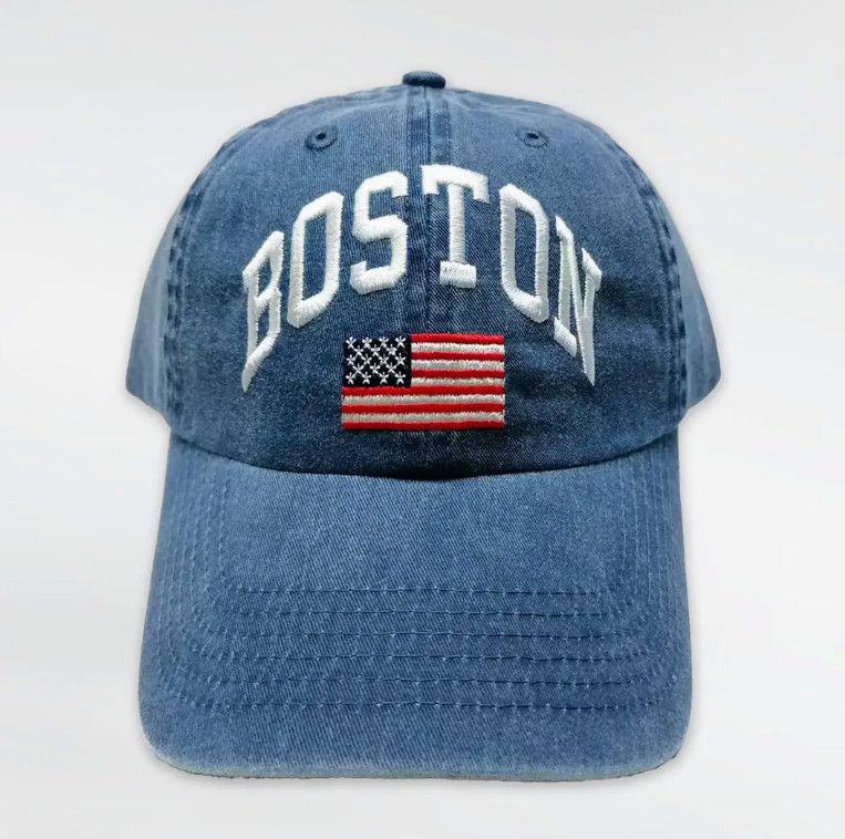 Boston USA Flag Baseball Cap