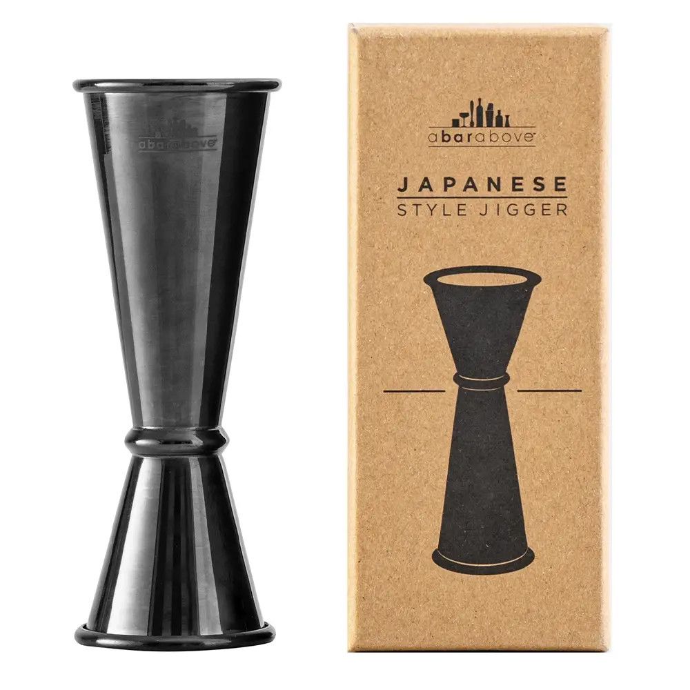 Japanese Jigger w/Measurements Black