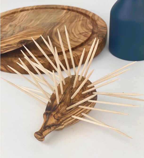 Olive Wood Toothpick Holder