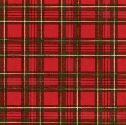 Royal Plaid Foil Roll Wrap