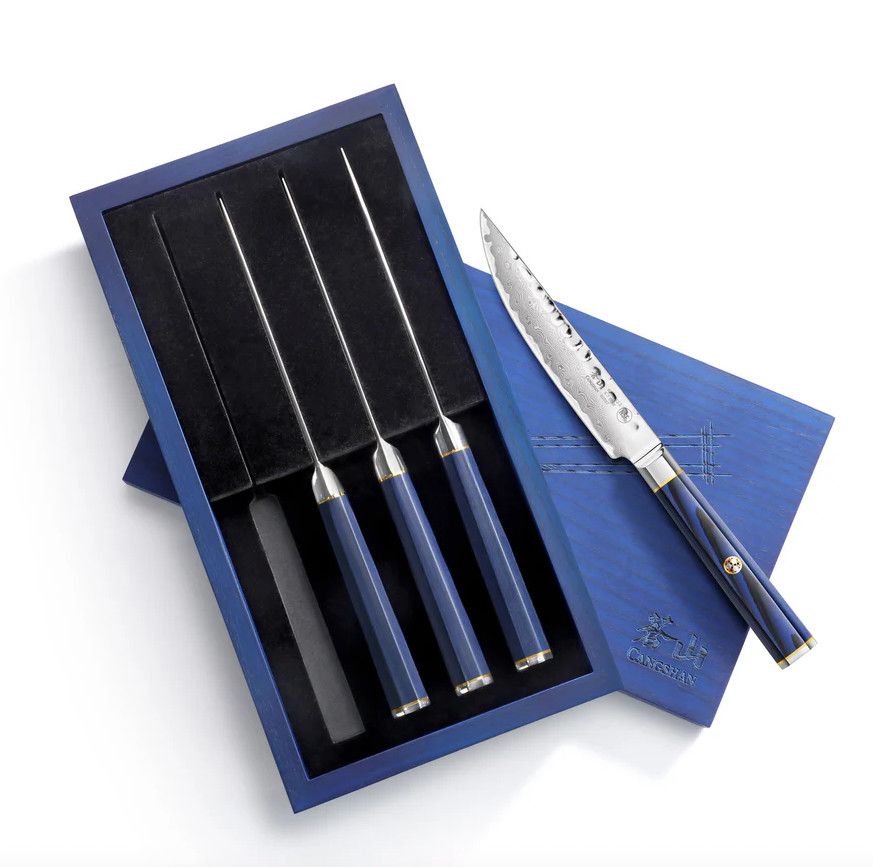 KITA Series 4-Piece Steak Knife Set in Ash Chest