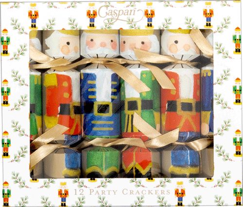 Painted Nutcrackers Mini Party Crackers Set of 12