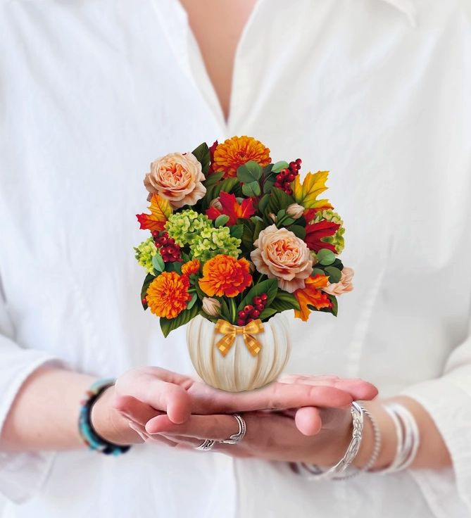 Mini Pop-Up Greeting Card Pumpkin Spice