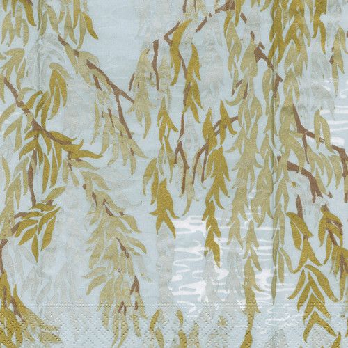 Willows Silver Cocktail Napkins - 20 Per Package