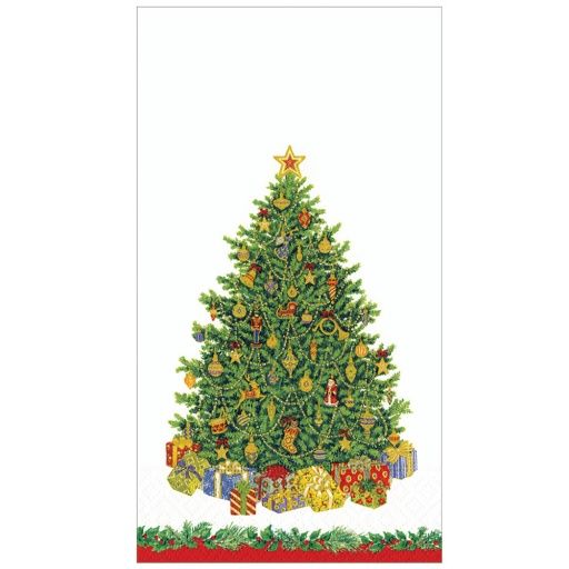 Christmas Tree Guest Napkins - 15 Per Package