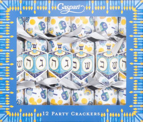 Dreidel, Dreidel, Dreidel Mini Party Crackers Set of 12