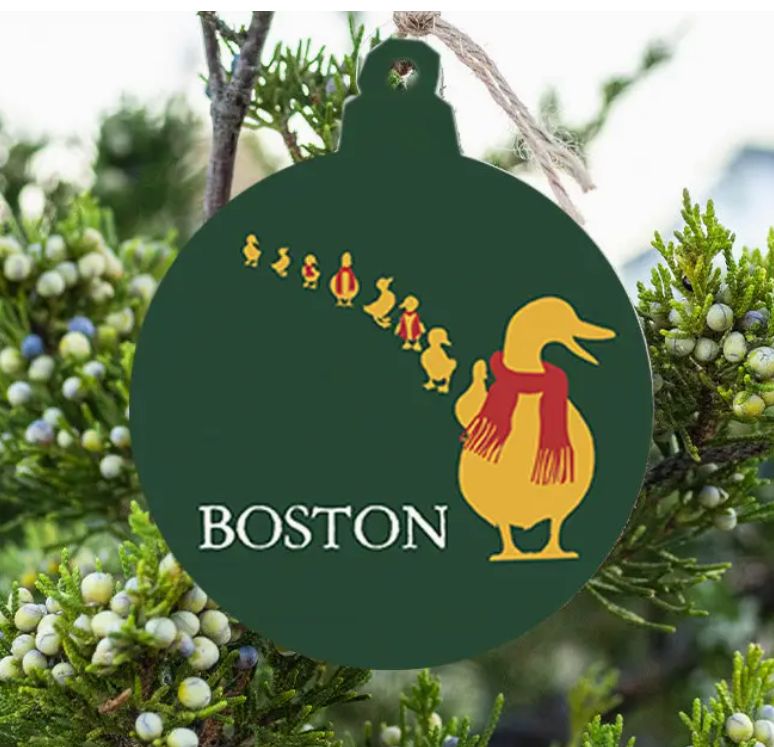 Boston Holiday Duckling Bulb Ornament