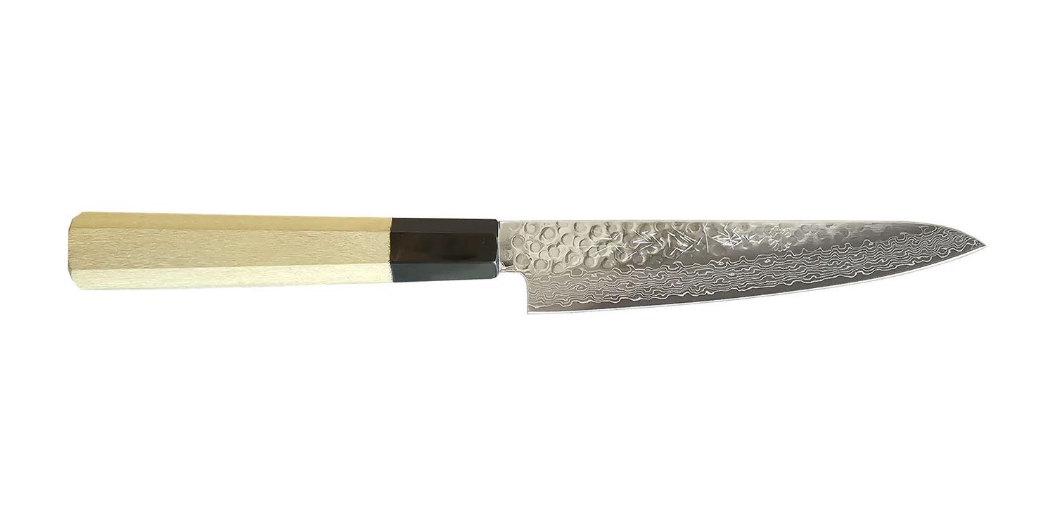 Nickel Warikomi Damascus Tsuchime 6" Petty