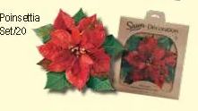 Poinsettia Parchment Set of 20