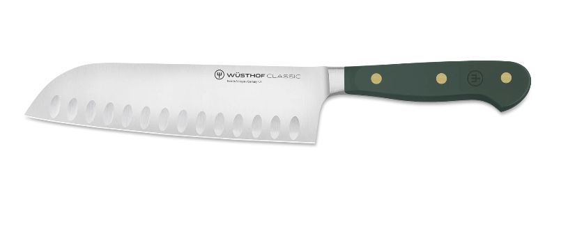 Classic Color 7" Santoku Hollow Edge Fresh Rosemary