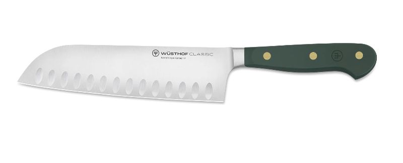 Classic Color 7" Santoku Hollow Edge Fresh Rosemary