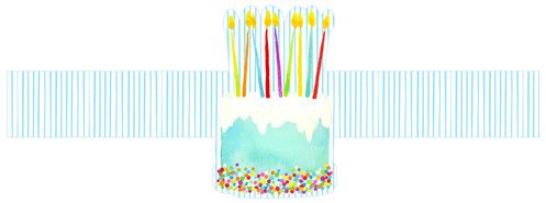 Cake Frosting Napkin Ring Set of 12