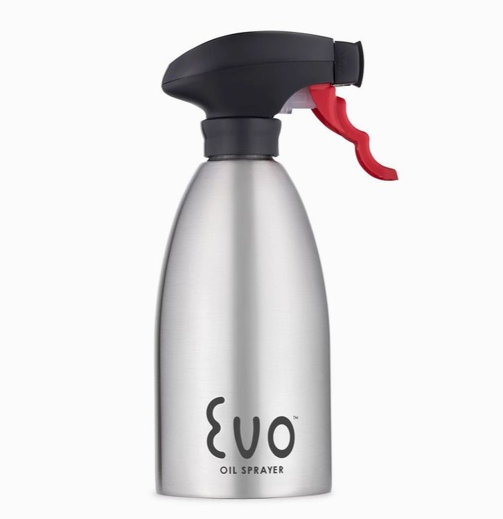 Evo Stainless Steel Oil Sprayer – Refillable 16oz Bottle