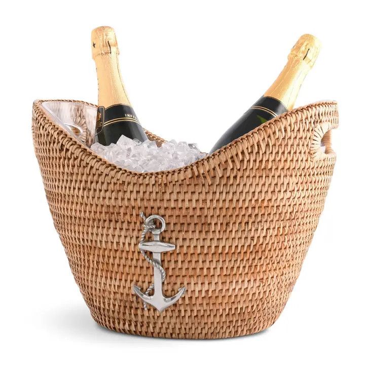 Anchor Hand Woven Wicker Rattan Champagne Tub