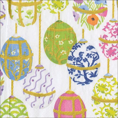 Les Oeufs Cocktail Napkins 20 Per Package