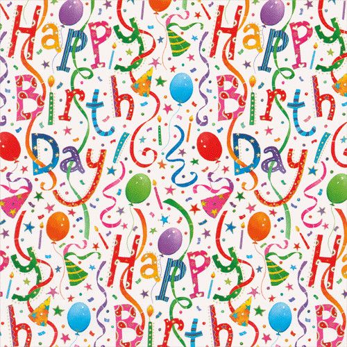 Happy Birthday Wrapping Paper