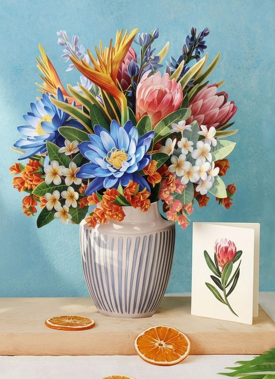 Tropical Paradise Pop-Up Greeting Card