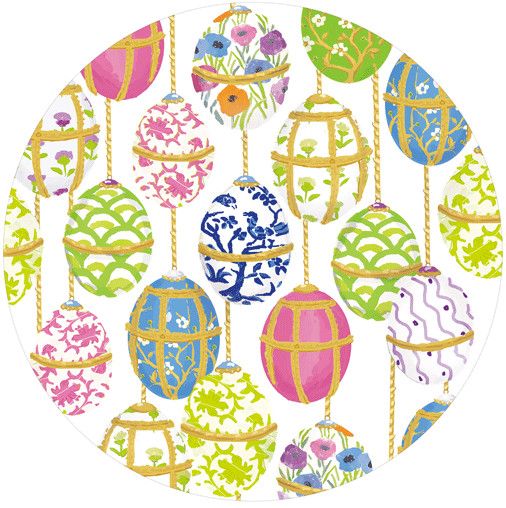 Les Oeufs Salad/Dessert Plates Square Set of 8