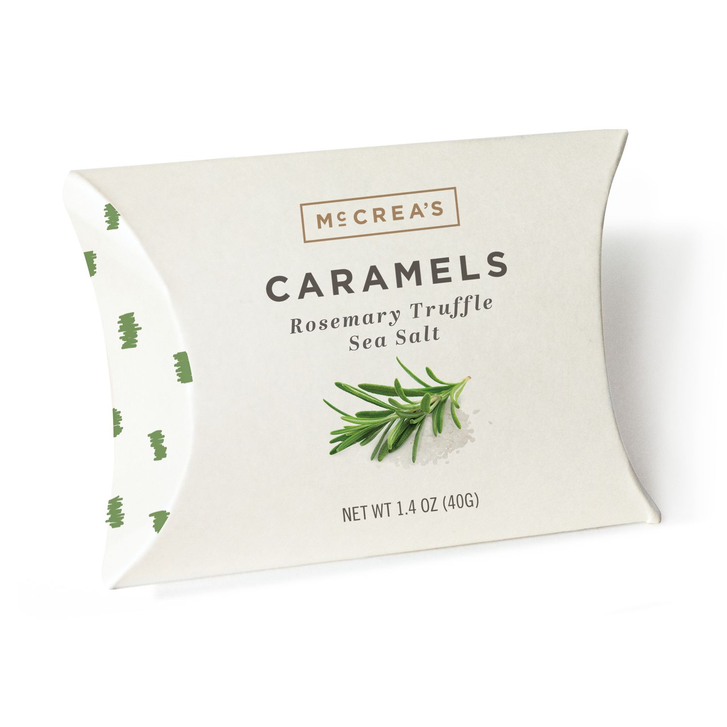 Rosemary truffle caramels 1.4oz. pillow pack
