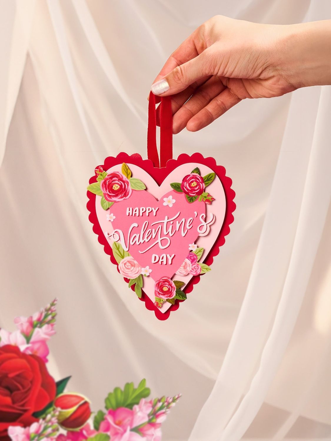 Mini Pop-Up Greeting Card Valentine's Heart