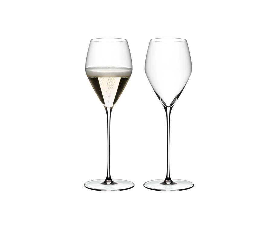 Veloce Wine Glass 2-Pack, Style: Champagne