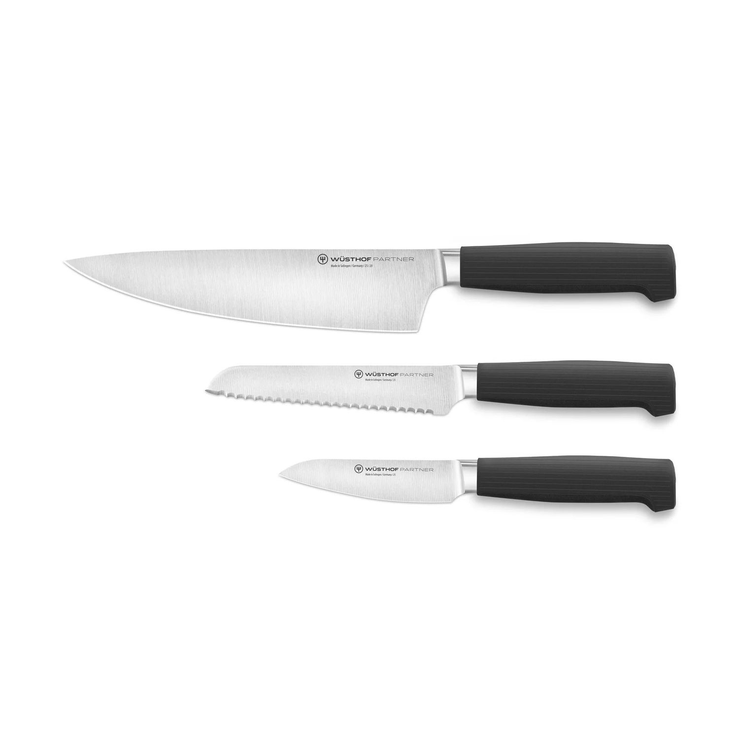 Partner Series 3-Pc Set 3.5 Paring, 5" Serrated, 8" Chef