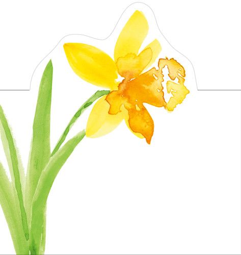 Spring Herald Die-Cut Place Card - 8 Per Package