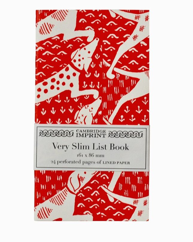 Very Slim List Book, Style: Dogs
