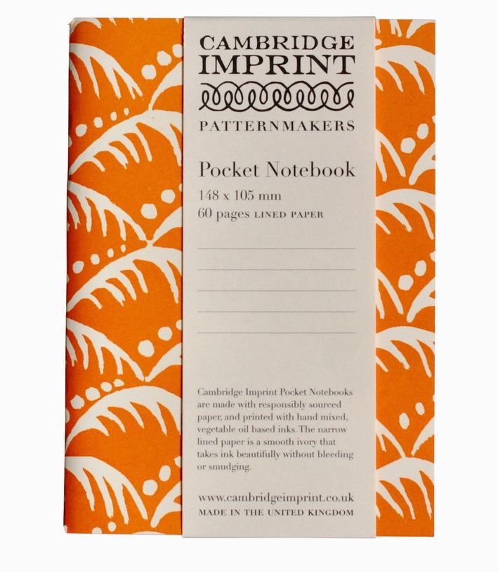 Pocket Notebook, Style: Wave Blood Orange