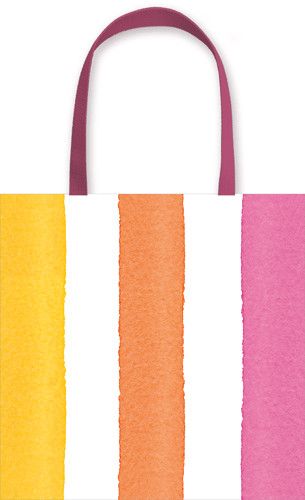Cafe Stripe Warm Gift Bag Small