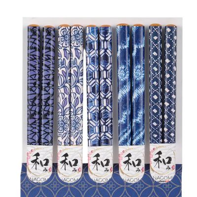 5 Piece Chopstick Set Indigo