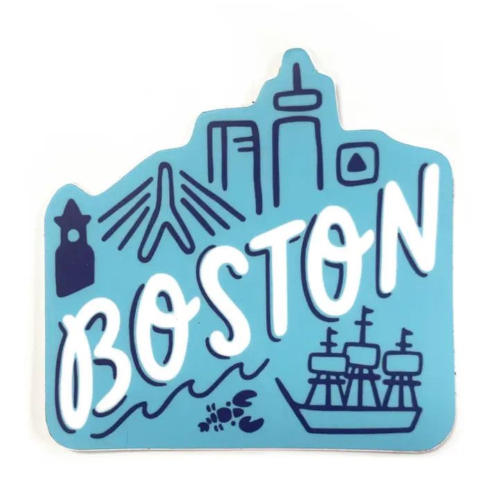 Boston City Vinyl Sticker