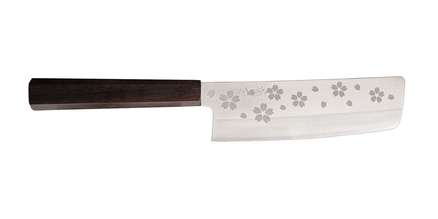 LE Sakura Series 6.5" Nakiri w/ Ebony Handle