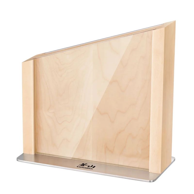 HUA Magnetic Knife Block w/Clear Blade Guard