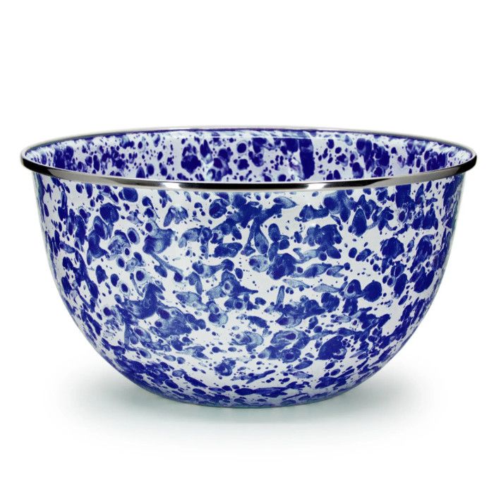 Cobalt Swirl Large Salad Bowl