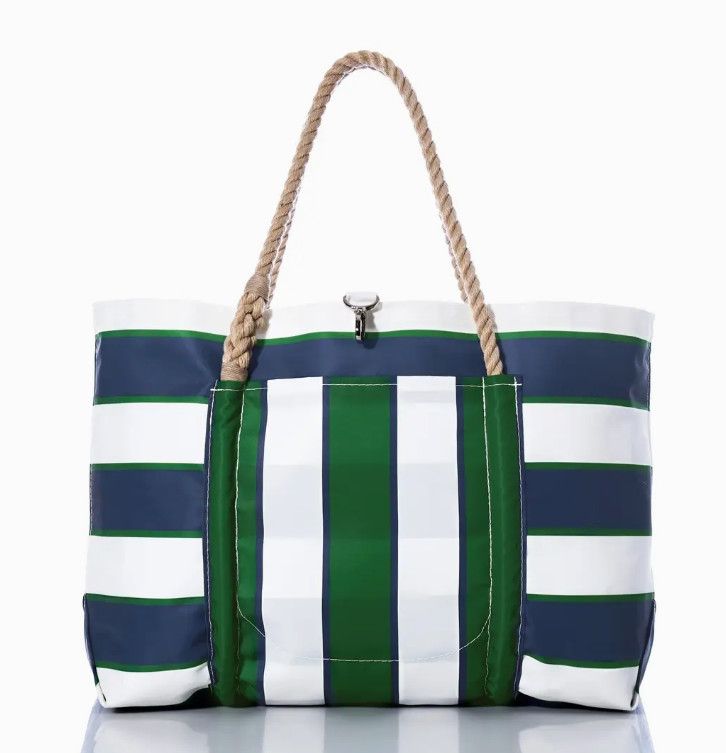 Preppy Stripe Pier Tote