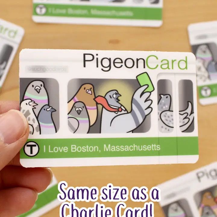 Pigeon Charlie Card Sticker