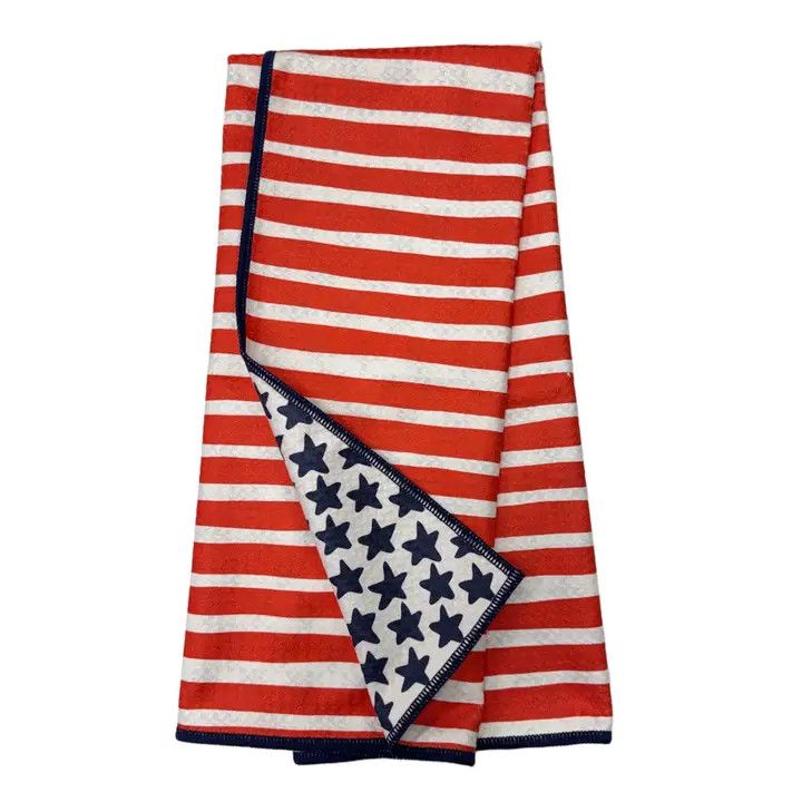 Anywhere Towel Reversible - USA Flag Red