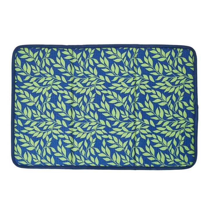 Drying Mat - KN Hydrangea Garden Navy