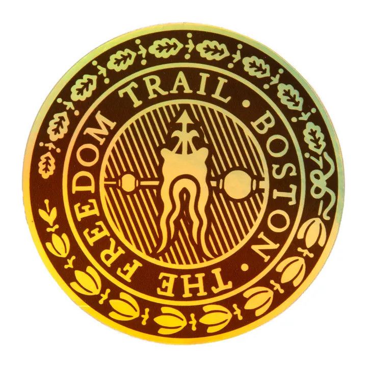 Holographic Freedom Trail Sticker