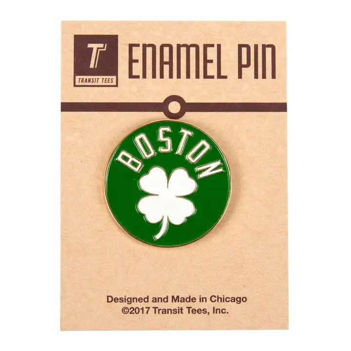 Boston Clover Enamel Pin