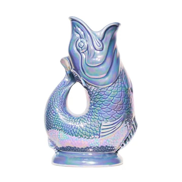 Denim Lustre Gluggle Jug